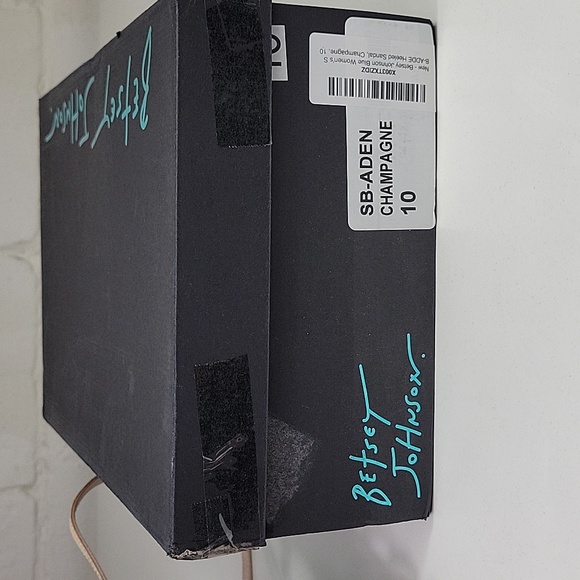 Betsy Johnson SB-Aden Champagne Rhinestone Heel Womens 10 - Picture 7 of 9